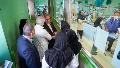 بازدید رییس دانشگاه از بیمارستان دکتر مسیح‌دانشوری